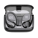 Wireless Bluetooth 5.4 Over-Ear Earbuds IPX5 Waterproof for Sports Black
