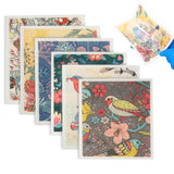 6Pcs Super Absorbent Reusable Kitchen Dishcloths Towels Style 2