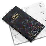 2026 Pocket Planner Calendar Portable A6 Daily Weekly Organizer Notebook Black