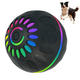 Interactive Smart Dog Ball Toy with LED Lights – Moving & Bouncing Ball for Dogs and Puppies Black