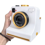 Camera Shaped Latte Art Stencil Retro Coffee Tool for Cafe Barista White