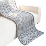 Dog Couch Cover Washable Fuzzy Pet Cushion Light Gray