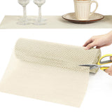 Non-Adhesive Drawer and Shelf Liner for Cabinets Beige