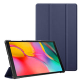 PU Leather Trifold Stand Case Compatible With Fire HD 10 2021 2023 Dark Blue