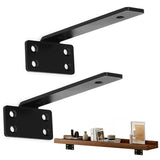 2Pcs Floating Shelf Brackets 0.4 cm Thick for Shelves Support DIY Small