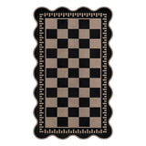 Crystal Velvet Area Rug Geometric Non Slip Washable Floor Mat Style 2