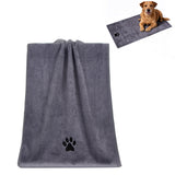 70x140cm Microfiber Dog Towels for Drying Dogs Shower & Bath Supplies Gray