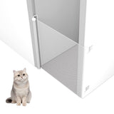 Retractable Dog Gate for Outdoor Stairs Hallways & Doorways – No Drill White