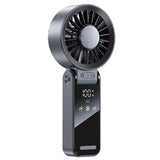 Handheld Foldable High-Speed Fan – Portable for Travel Outdoor Home and Office Dark Gray