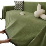 Sofa Towels Couch Throw Cover Blanket Lounge Slipcover Protector Decor Green