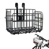Bicycle Basket Front & Rear Hanging Storage Rack for Mountain Bike Black