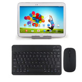 Ultra-Slim Portable Wireless Bluetooth Keyboard & Mouse Combo for Tablets and Laptops Black