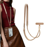Phone Lanyard Crossbody Adjustable Lightweight Phone Strap for Women Men Khaki