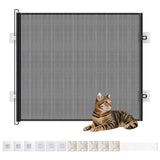 Retractable Mesh Pet Barrier Dog Gate Security Fence for Stairs Doorways Small