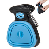 Handheld Foldable Pet Pooper Scooper – Easy Poop Pickup and Cleaner Blue