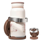 Folding Car Door Cup Holder Adjustable Clip On Drink Organizer Brown