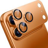 iPhone 17 Pro Max Full Coverage Camera Lens Protector Orange