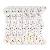 6PCS Glitter Freckles Face Tattoo Water Resistant Gold Party Stickers Style 1