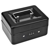 Lockable Cash Box with Code Lock Security Black