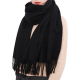 Women's Scarf Shawls and Wraps for Evening Dress Bridesmaid Wedding Bridal Winter Scarves Black