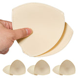 4 Pairs Foam Triangle Bra Inserts Replacement for Sports Bras Beige