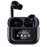Wireless Bluetooth Earbuds with Multifunctional Touch Screen Charging Case Stereo Sound Headphones Black