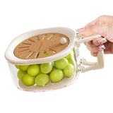 2 in 1 Collapsible Colander and Basin for Kitchen Fruit Drainer Colander Coffee