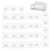14Pcs Shower Caddy Adhesive Replacement Strong Adhesive Hooks for Bathroom