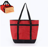 Insulated 39L Reusable Tote Bag for Grocery Shopping for Picnic Beach Grocery Red