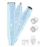 3-in-1 Electric Shaver & Nose Hair Trimmer for Face & Body Blue