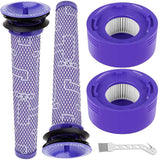 Vacuum Filter and Motor Back Cover Replacement Kit for Dyson V7 V8 Purple