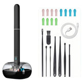 Ear Cleaner Ear Wax Cleaner Ear Camera Otoscope with Light Cleaner Removal Kit Black