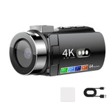 4K 64MP Camcorder 28X Digital Zoom Vlogging Camera for YouTube Style 1