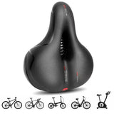 Air Cushion Shock Absorbing Mountain Bike Saddle Seat Comfortable Red