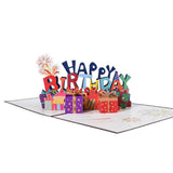 3D Pop-Up Happy Birthday Card with Envelope Unique Greeting Card Gift Style 1