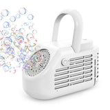 40 Holes Electric Bubble Machine Automatic Bubble Maker for Party Stage Wedding White