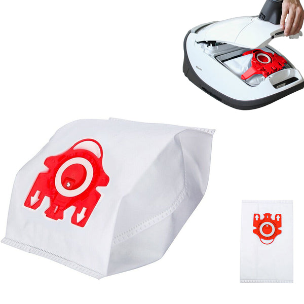 10Pcs Vacuum Cleaner Bags Replacement Dust Bags Compatible with Miele Vacuum Cleaner Red