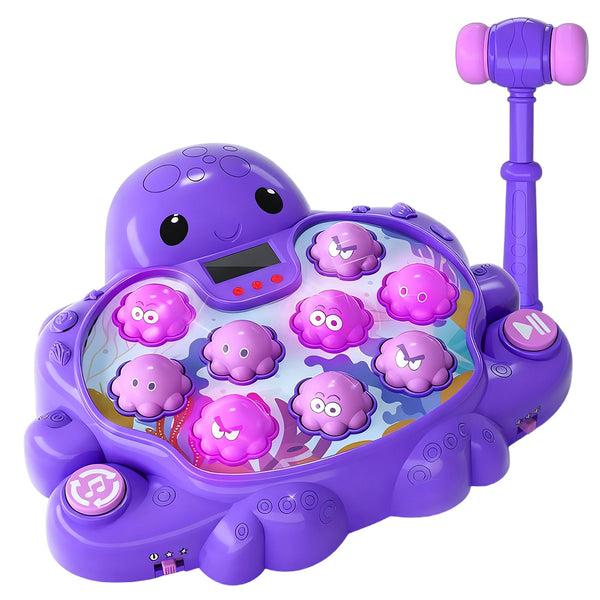 Whack an Octopus Game for Kids – With Lights and Sounds Toys for Girls and Boys Purple