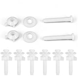 Toilet Seat Hinge Bolts Fixing Kit Plastic with Nuts Washers