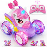 Remote Control 4WD RC Stunt Car 360-degree Rotating with Lights Christmas Gift Style 1