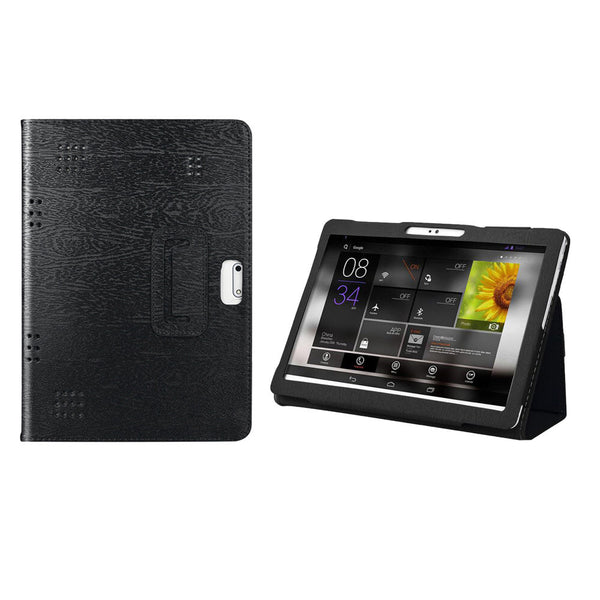 10-10.1 Inch Universal Tablet Case with 360° Rotatable Stand Black
