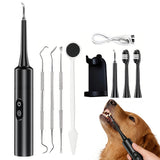 Pet Ultrasonic Tooth Cleaner for Dogs Teeth & Gums Black
