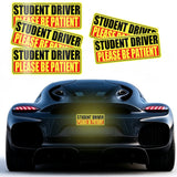 5 Pcs Student Driver Car Signs Car Bumper Sticker Decal Style 2