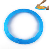 Adjustable Pie Crust Edge Shield Silicone Guard for Baking Blue