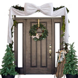 Large Velvet Bow for Christmas Tree Topper Wedding & Party Decorations White