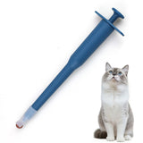 Pill Feeder for Dogs and Cats Soft Tip Pet Piller for Easy Medication Delivery Pill Blue