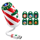 Christmas Projection Light USB with Assorted Lenses for Ceiling Style 1