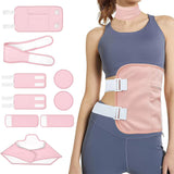 9PCS Reusable Castor Oil Pack Set – Organic Cotton for Neck  Waist & More Pink