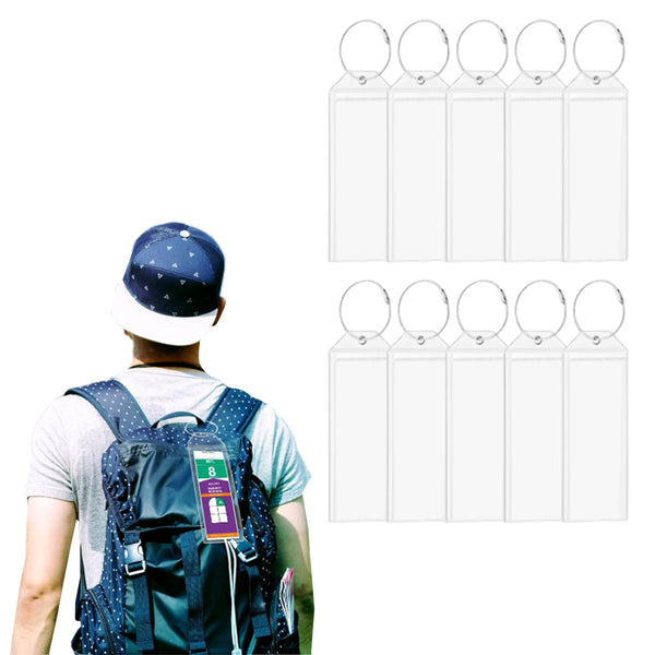 10 Pcs Cruise Luggage Tags PVC Suitcase Tag Holders Cruise Essentials