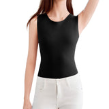 Underwear Round Neck Slim Fit Fall Winter Warm Baselayer Top for Women for Daily Wear & Layering Black